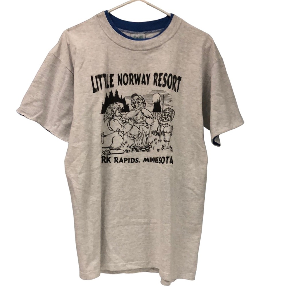 Vintage LA Loving Little Norway Resort Park Rapids MN Minnesota graphic Tshirt L
